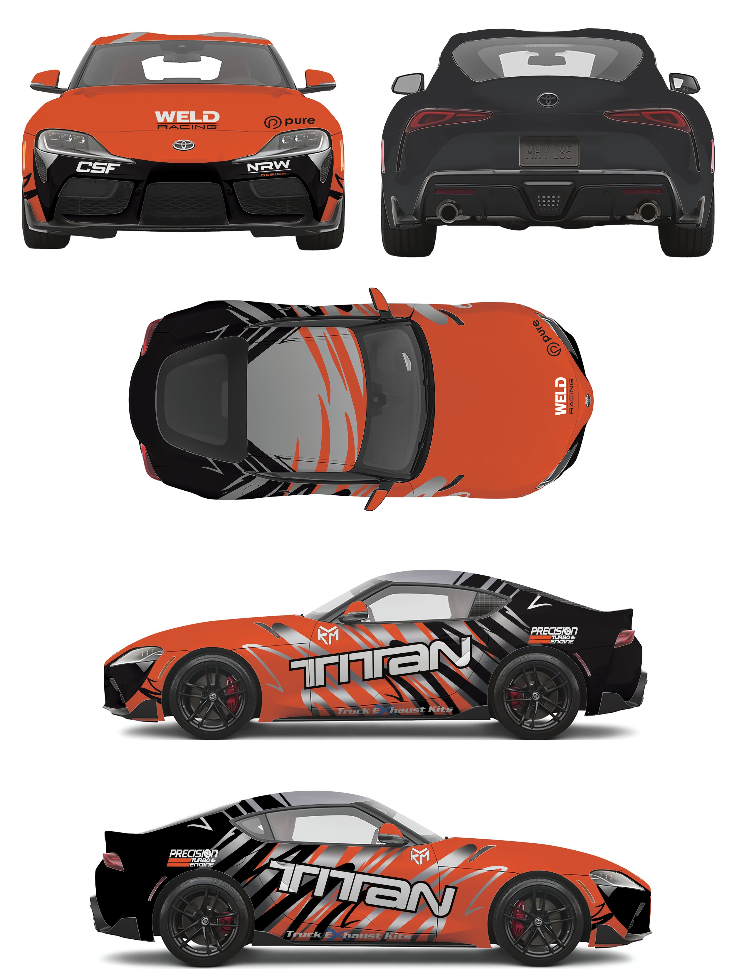 Toyota GR Supra Race Livery Wrap