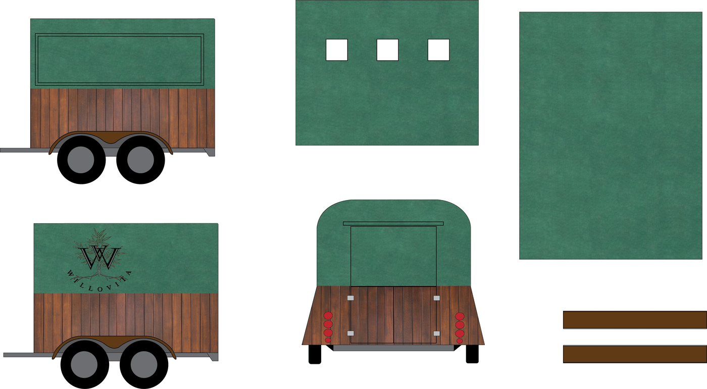 Horse trailer full wrap all panels
